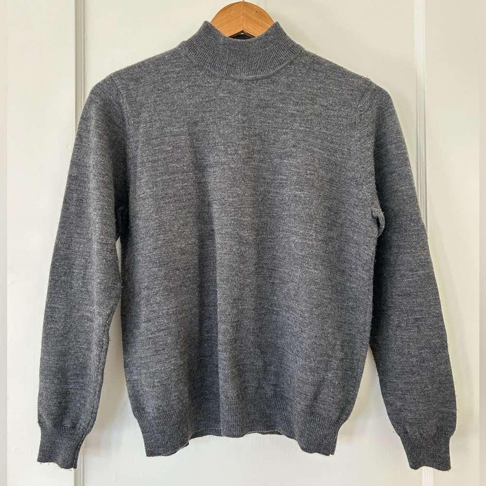 Grey Sweater 100% Wool